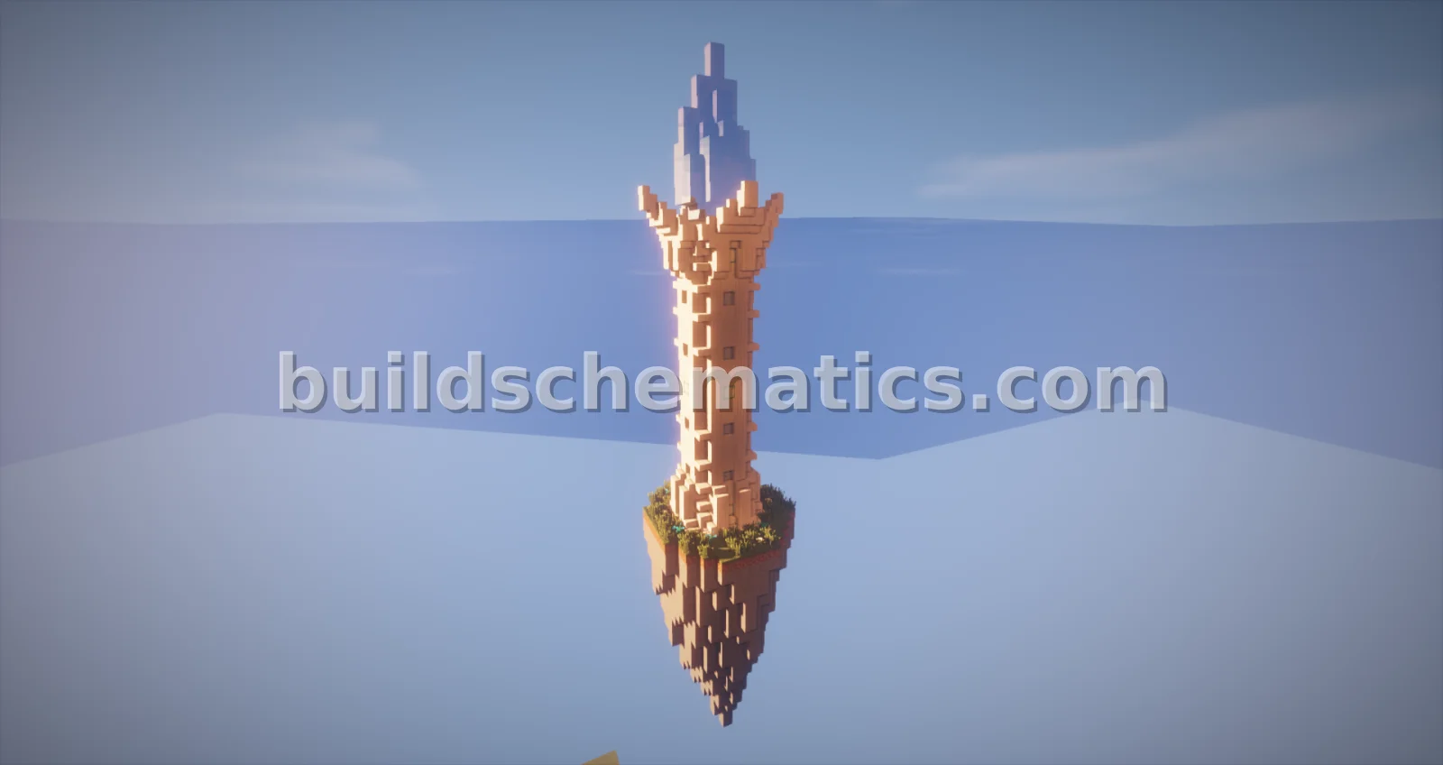 Blue Flame Tower with Furnishings — view 2