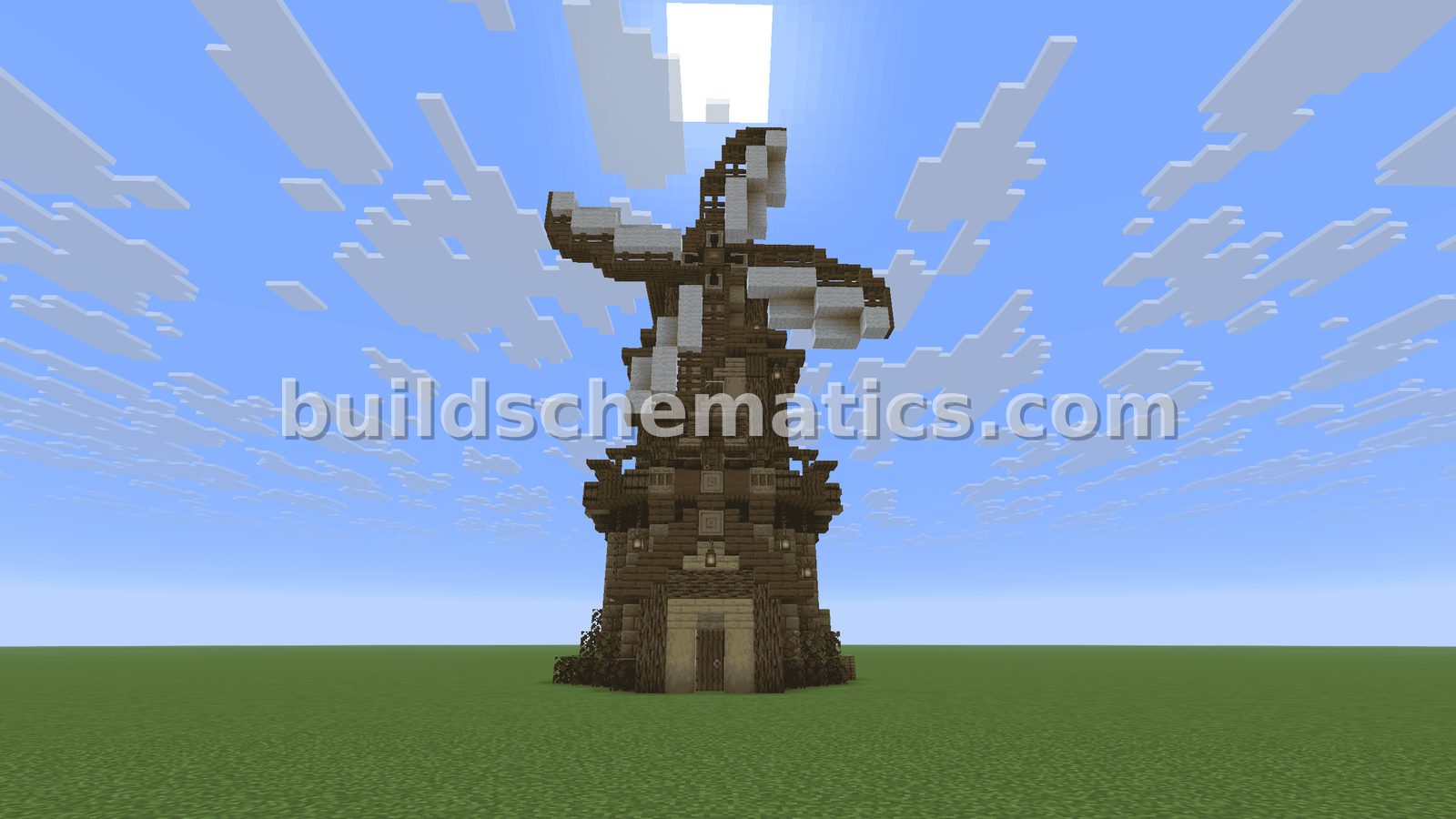 Rustic Medieval Windmill Farm Structure — view 3