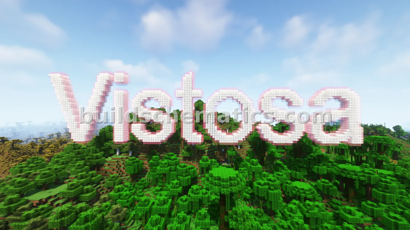 Vistosa Nameplate in 3D Block Letters