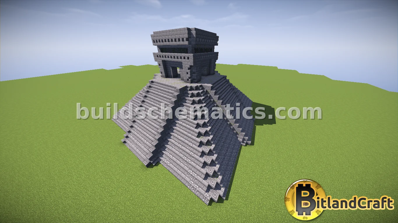 Ancient Maya Brick Temple — view 3