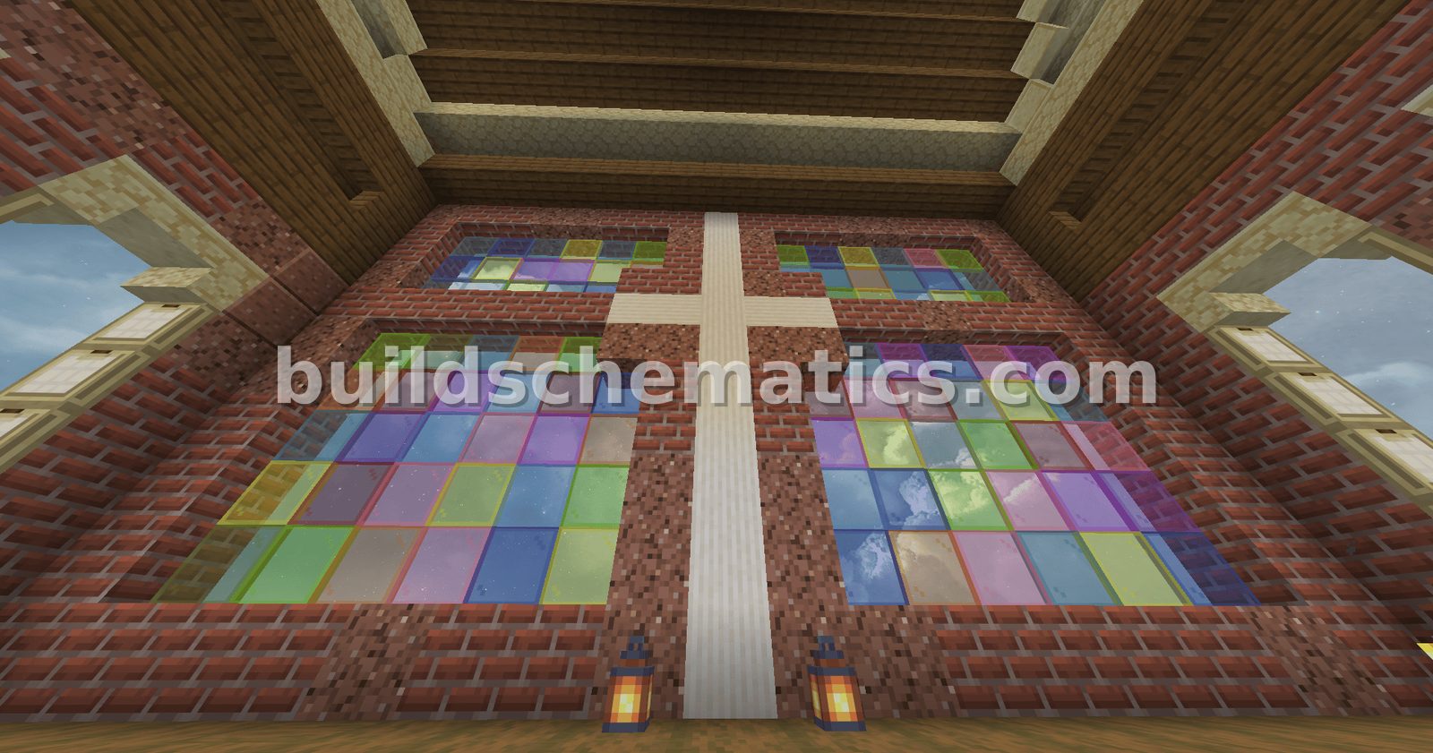 Mountain Church With Stained Glass — view 5
