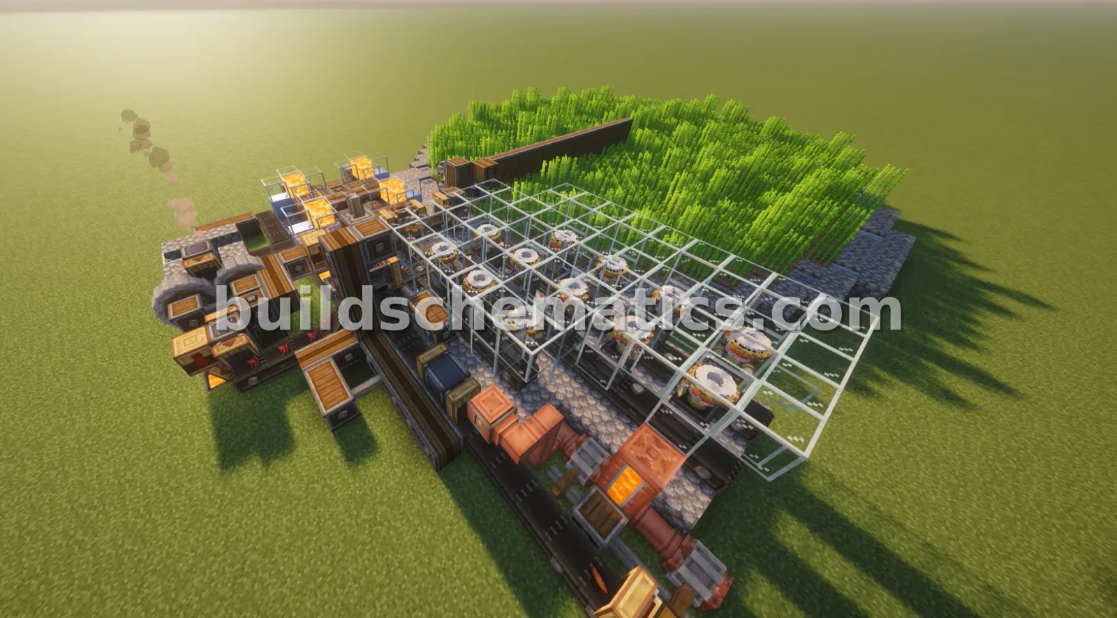Automated Blaze Cake Farm with Sugar Cane Generator