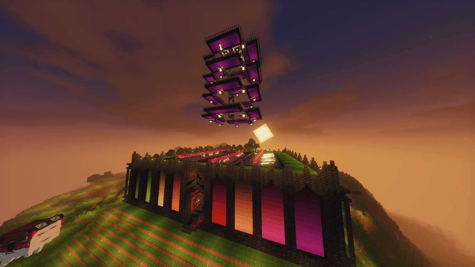 High-Yield Iron Farm with Mountain Integration