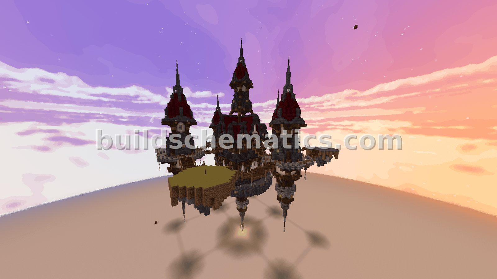 Medieval Fortress Aerial Military Base — view 2