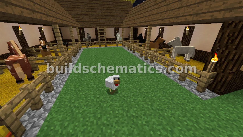 Small Horse Stable with Large Pen — view 2