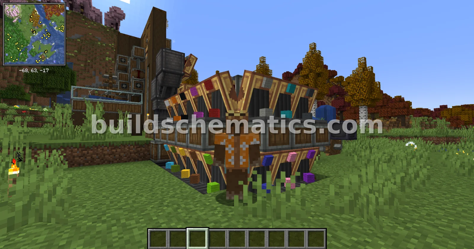 Compact Automatic Sheep Farm with Create Mod