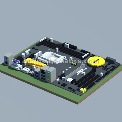 ASUS H170-PRO/CSM Motherboard Pixel Art