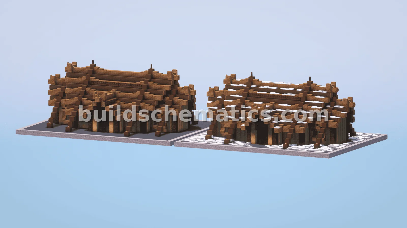 Medieval Viking House 1 Build — view 2