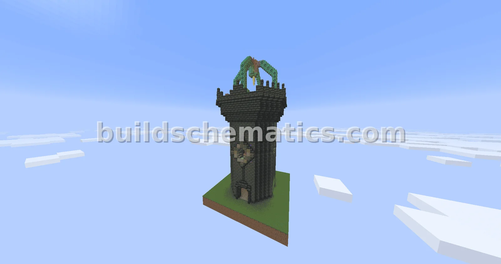 Enchanting Tower with Animated Golem