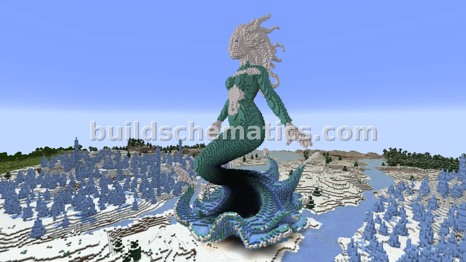 Frozen Mermaid Statue Build