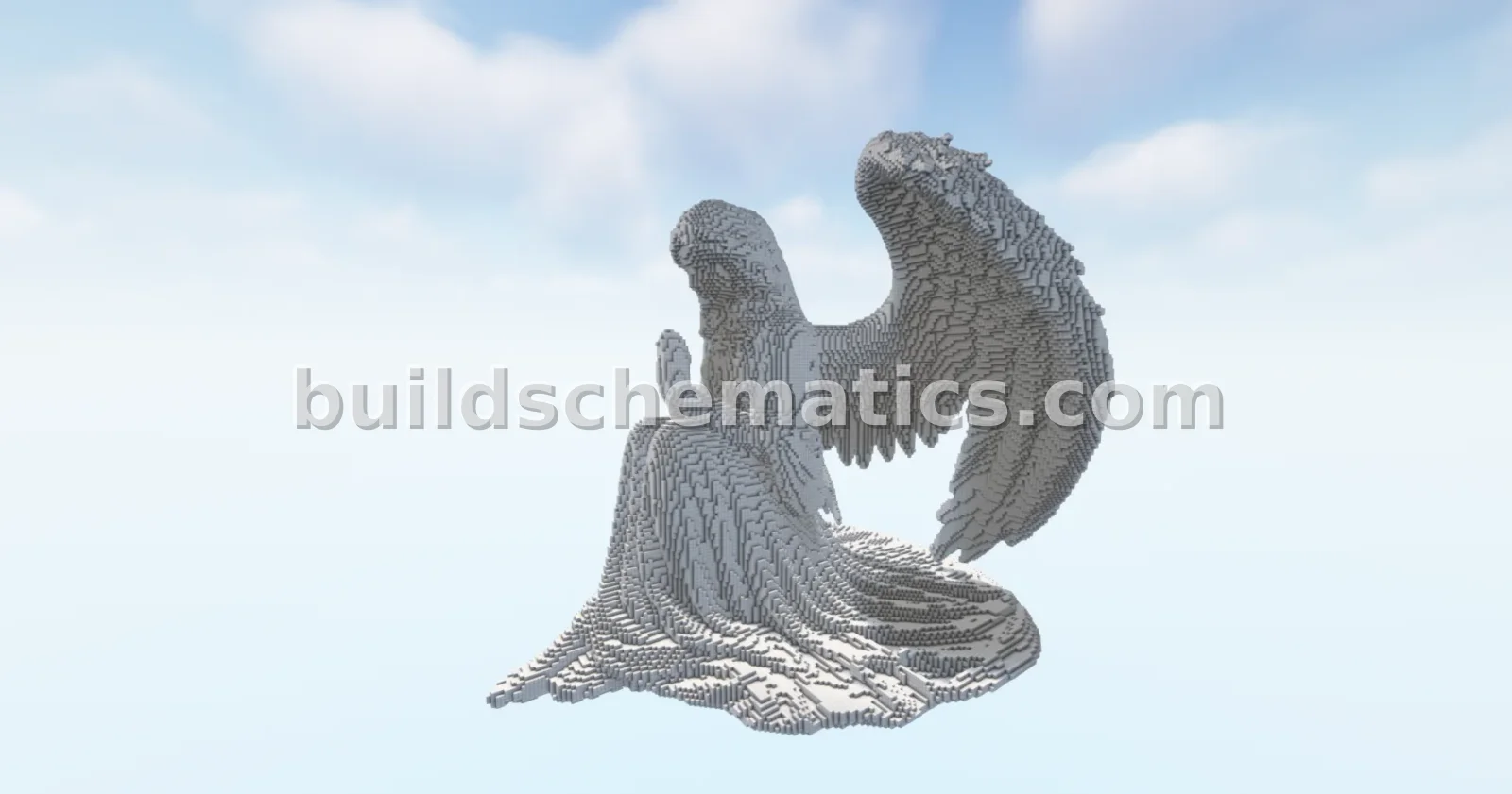 Angel Girl Statue - Large Minecraft Build