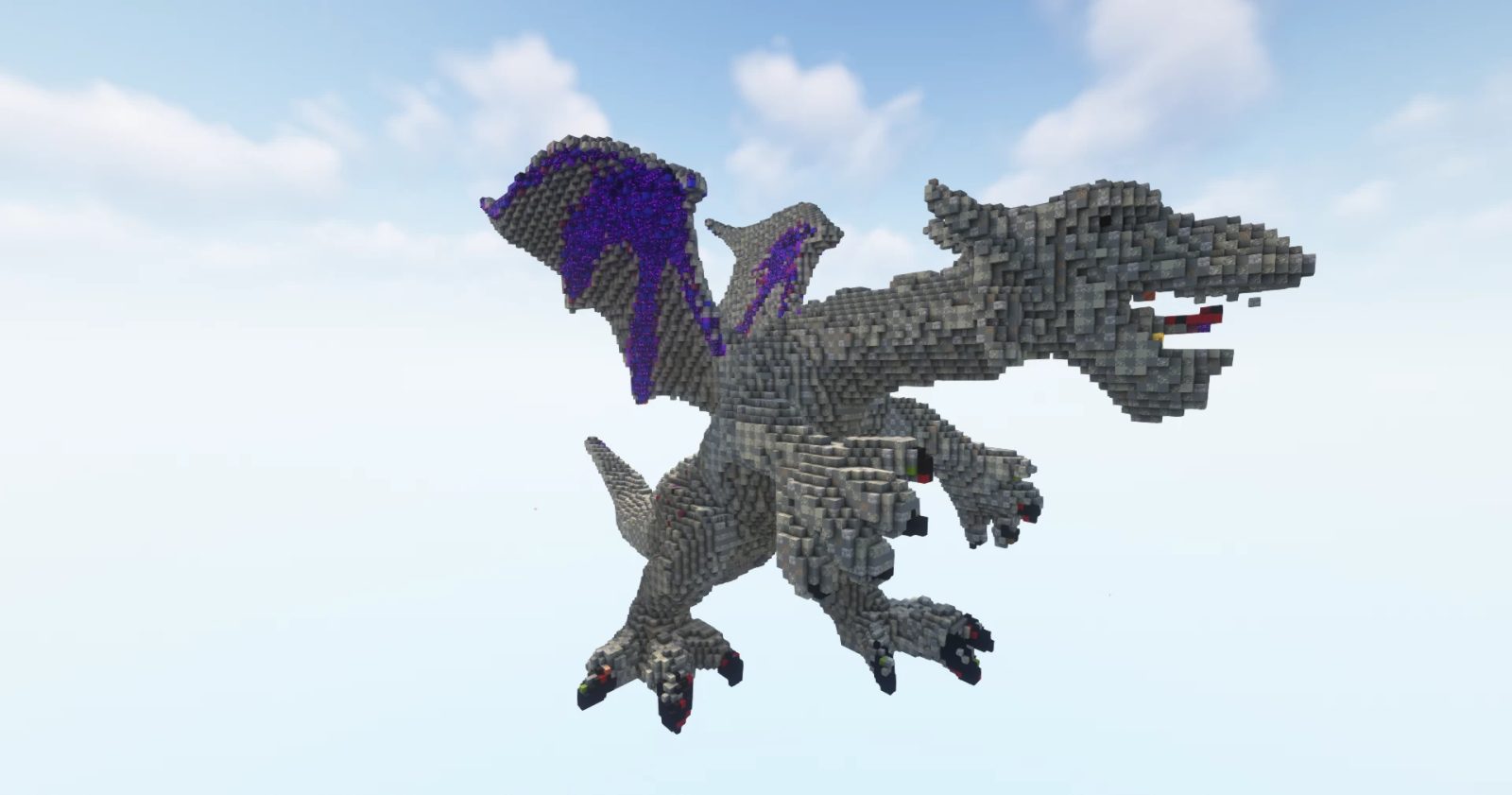 3D Dragon Spike Fantasy Structure Minecraft Schematic