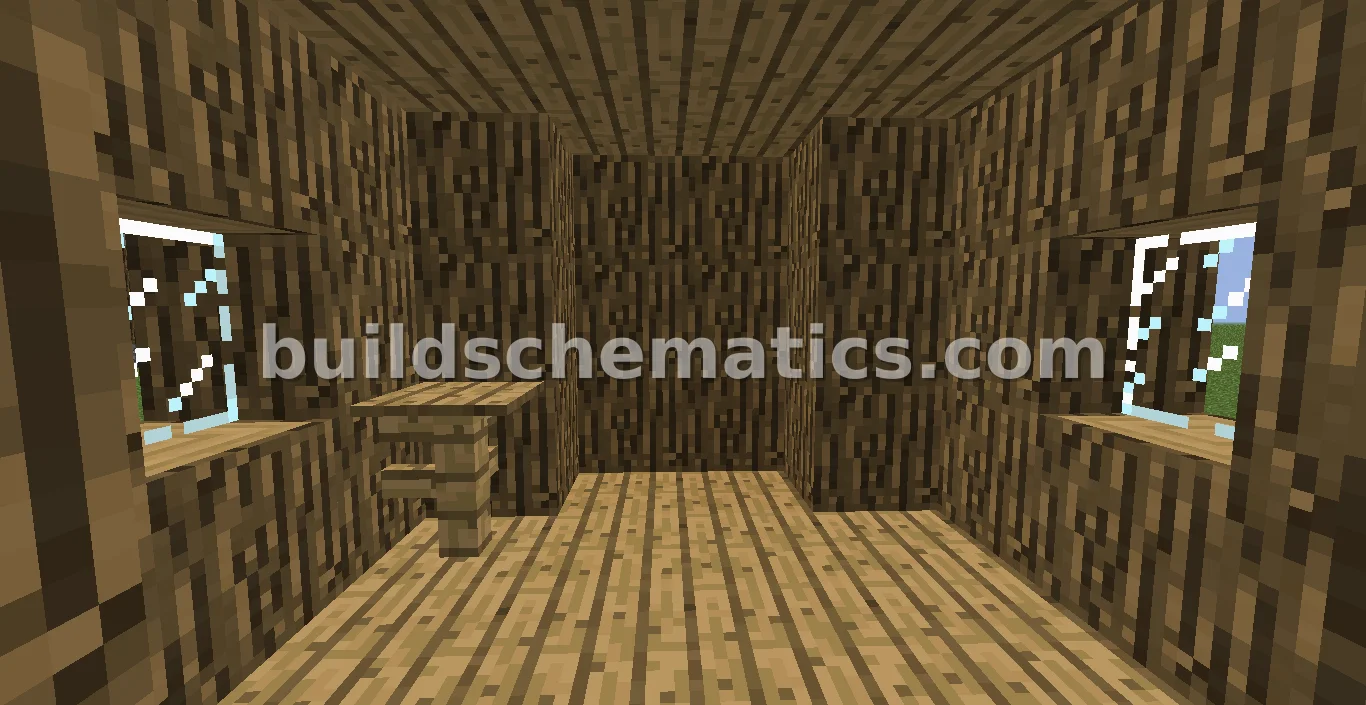 Hunter's House Minecraft Village Structure — view 3