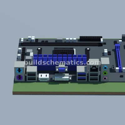 MSI AMD Motherboard Minecraft Recreation — view 3