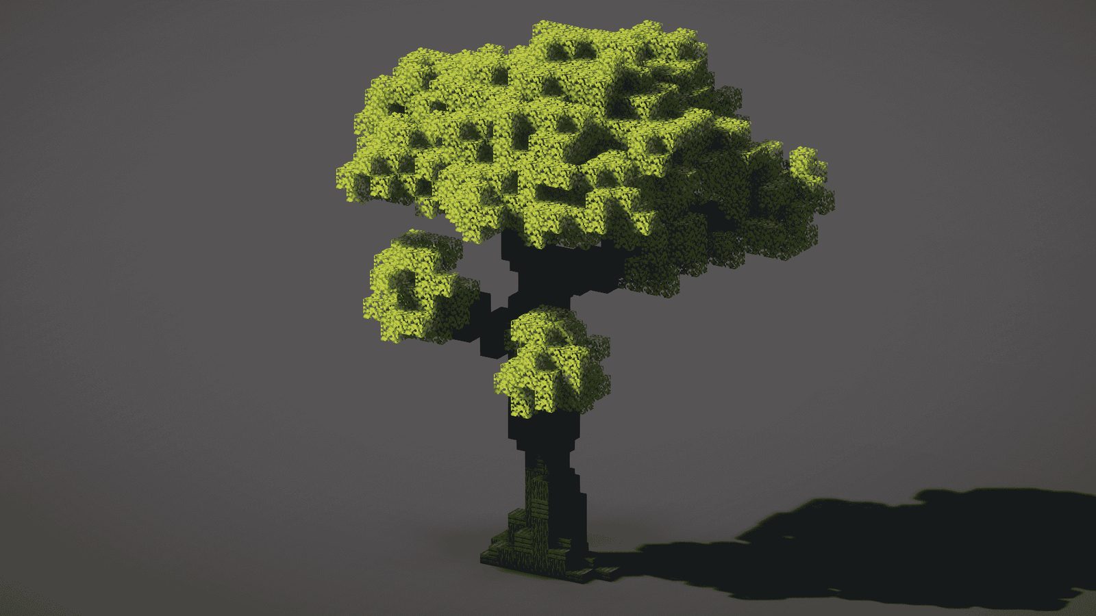 Detailed Large Custom Minecraft Tree Schematic
