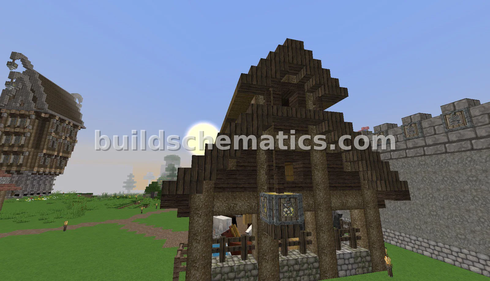 Rustic Horse Barn with Hay and Water — view 2