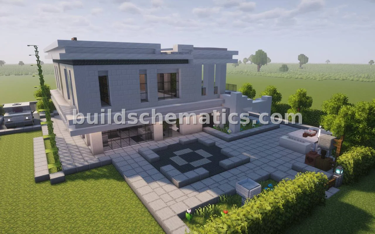 Modern Minimalist White House — view 3