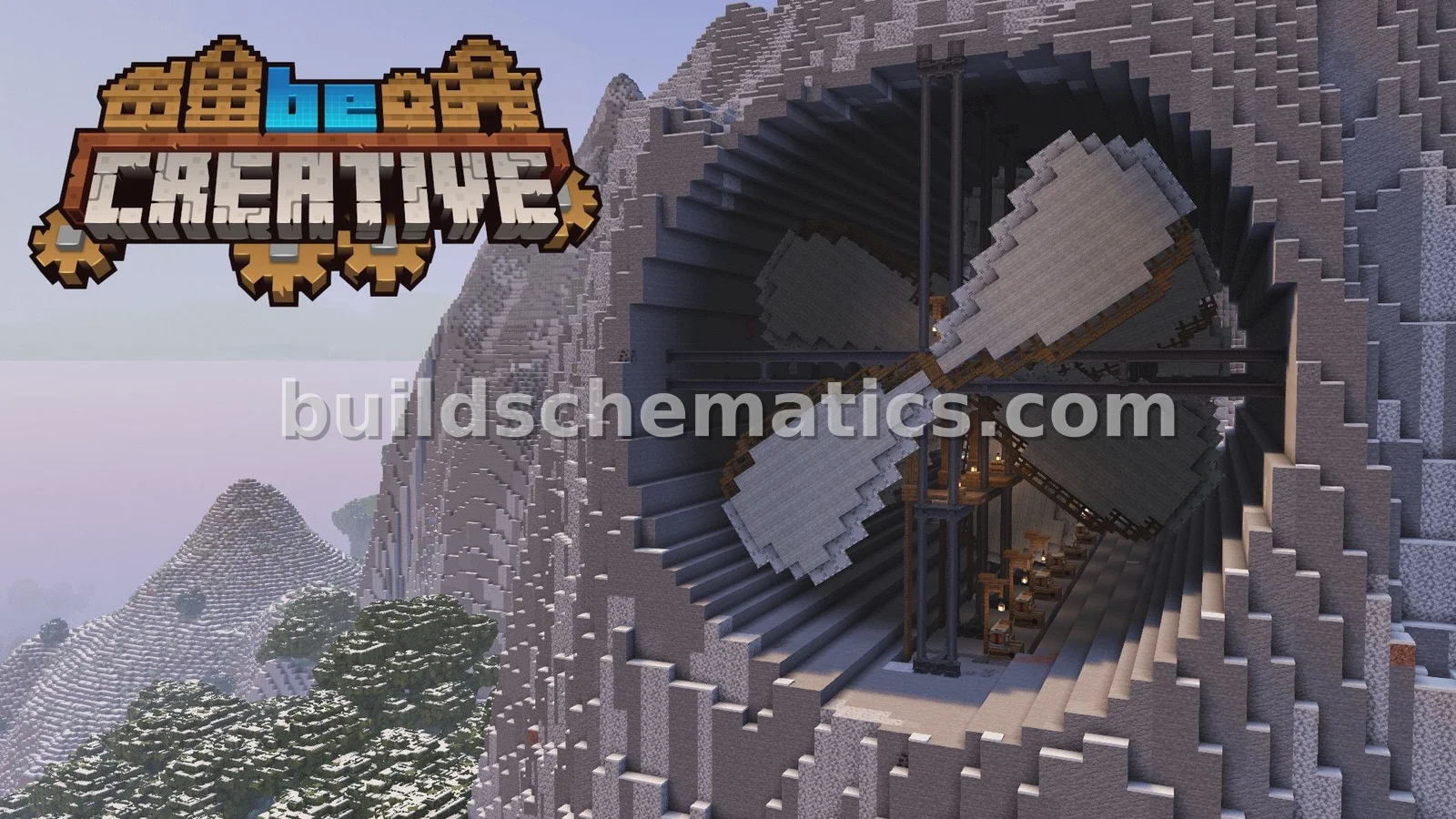 Giant Mountain Windmill Structure