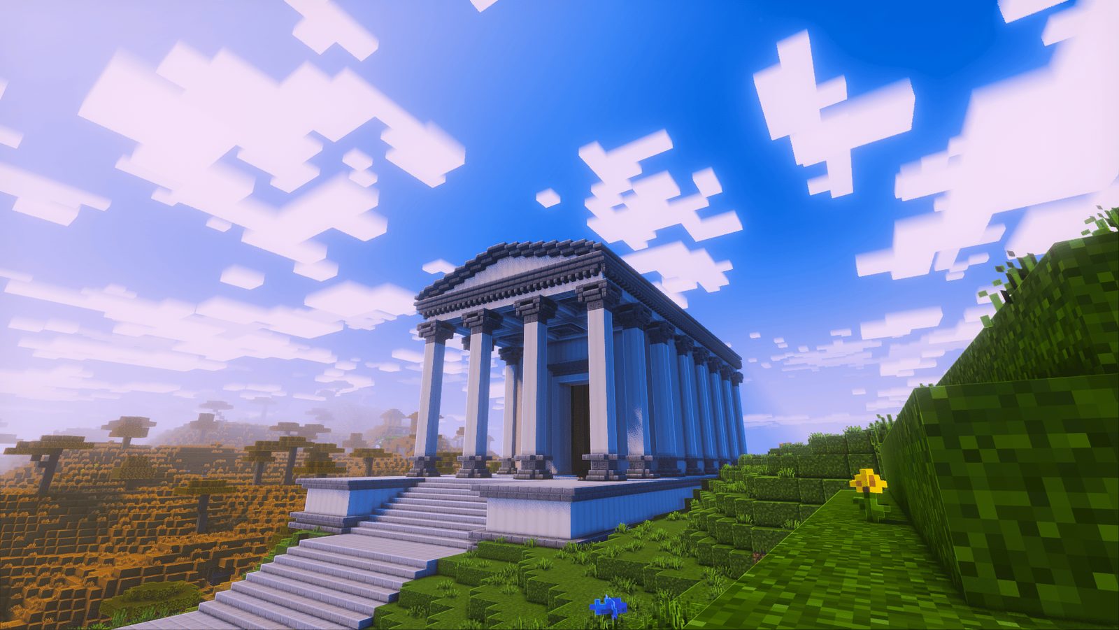 Ancient Roman Temple Structure