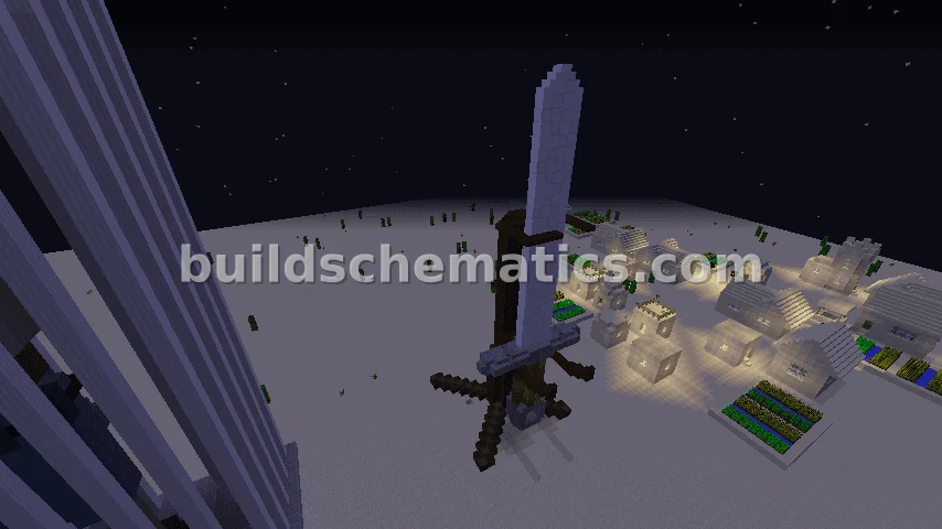 Pixel Art Sword Structure