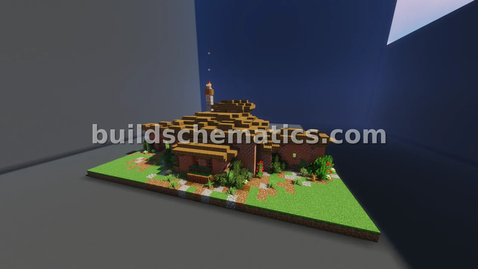 Cozy Terracotta House Schematic — view 5