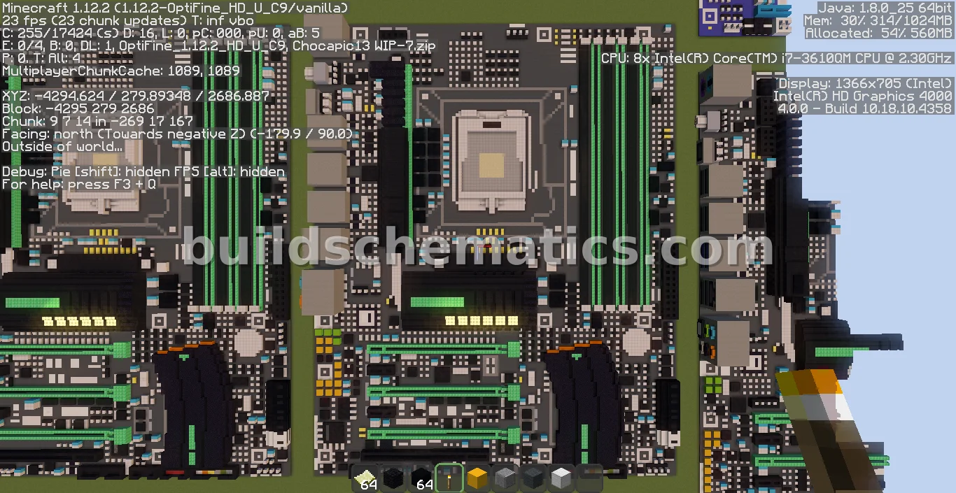 Gigabyte Intel X58-G1 Sniper Motherboard Pixel Art — view 2
