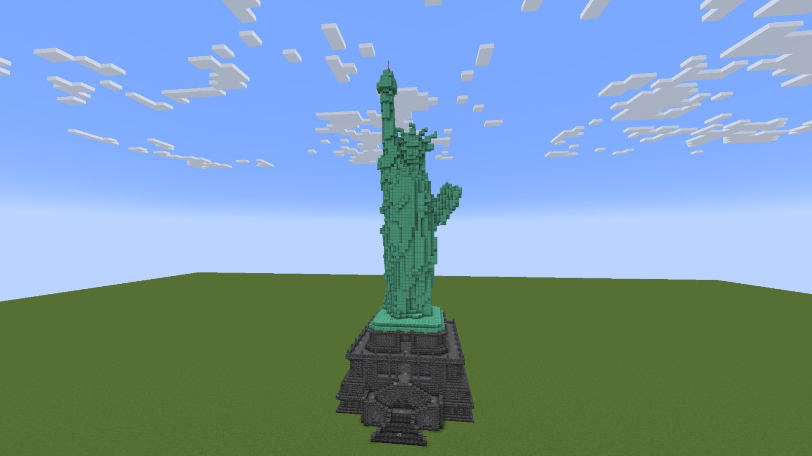 Deepslate Statue of Liberty Minecraft Schematic