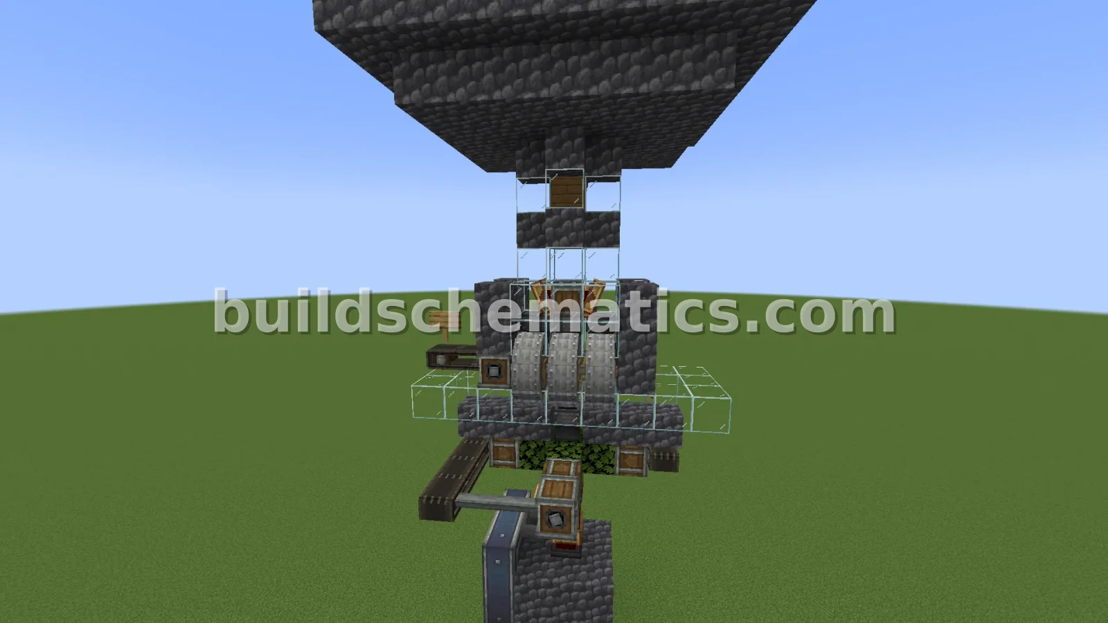 Industrial Iron Farm with Drill Mechanics — view 2