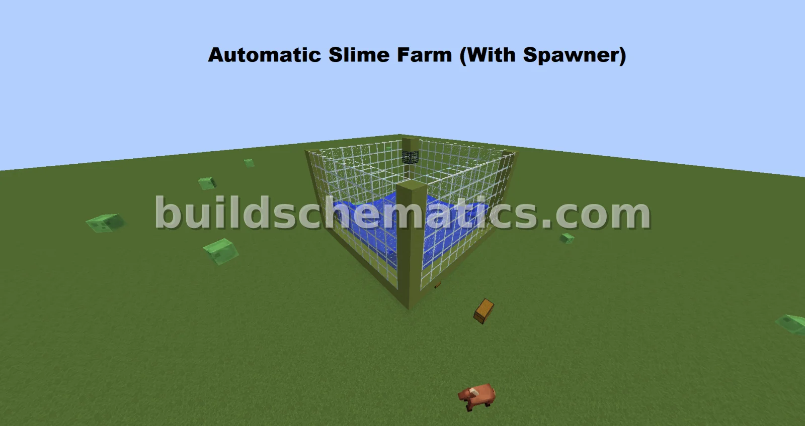 Slime Spawner Farm Schematic