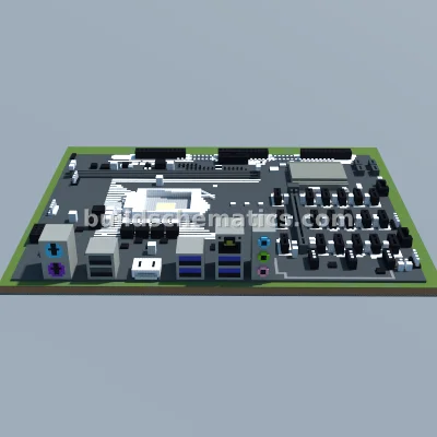 Mining Motherboard Pixel Art — view 3
