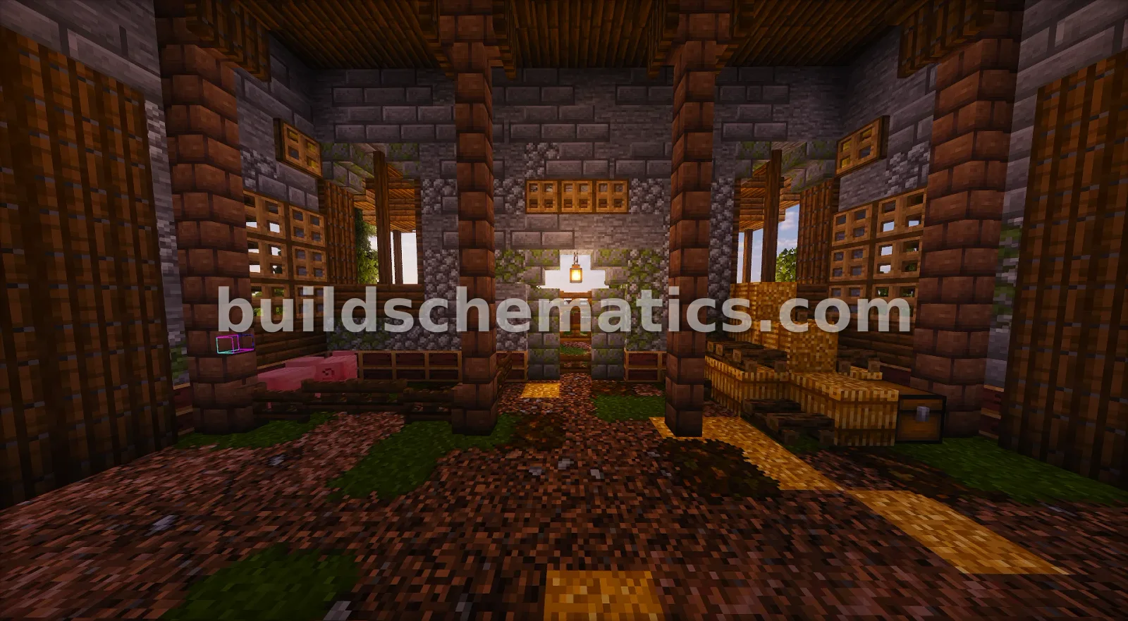 Village Barn Transformation Minecraft Build — view 3
