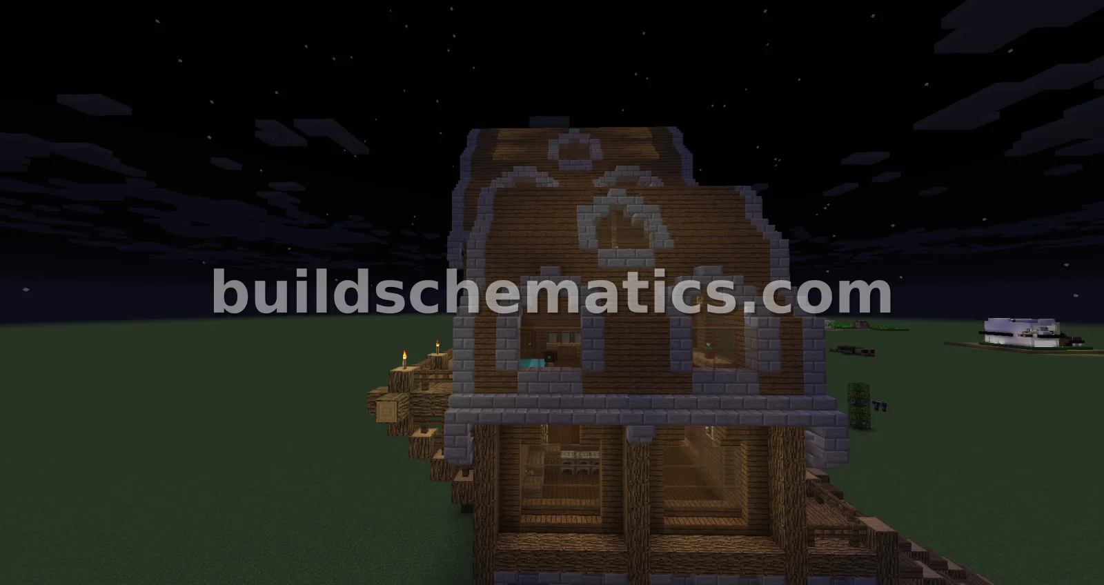 Medieval House with Library and Kitchen — view 3