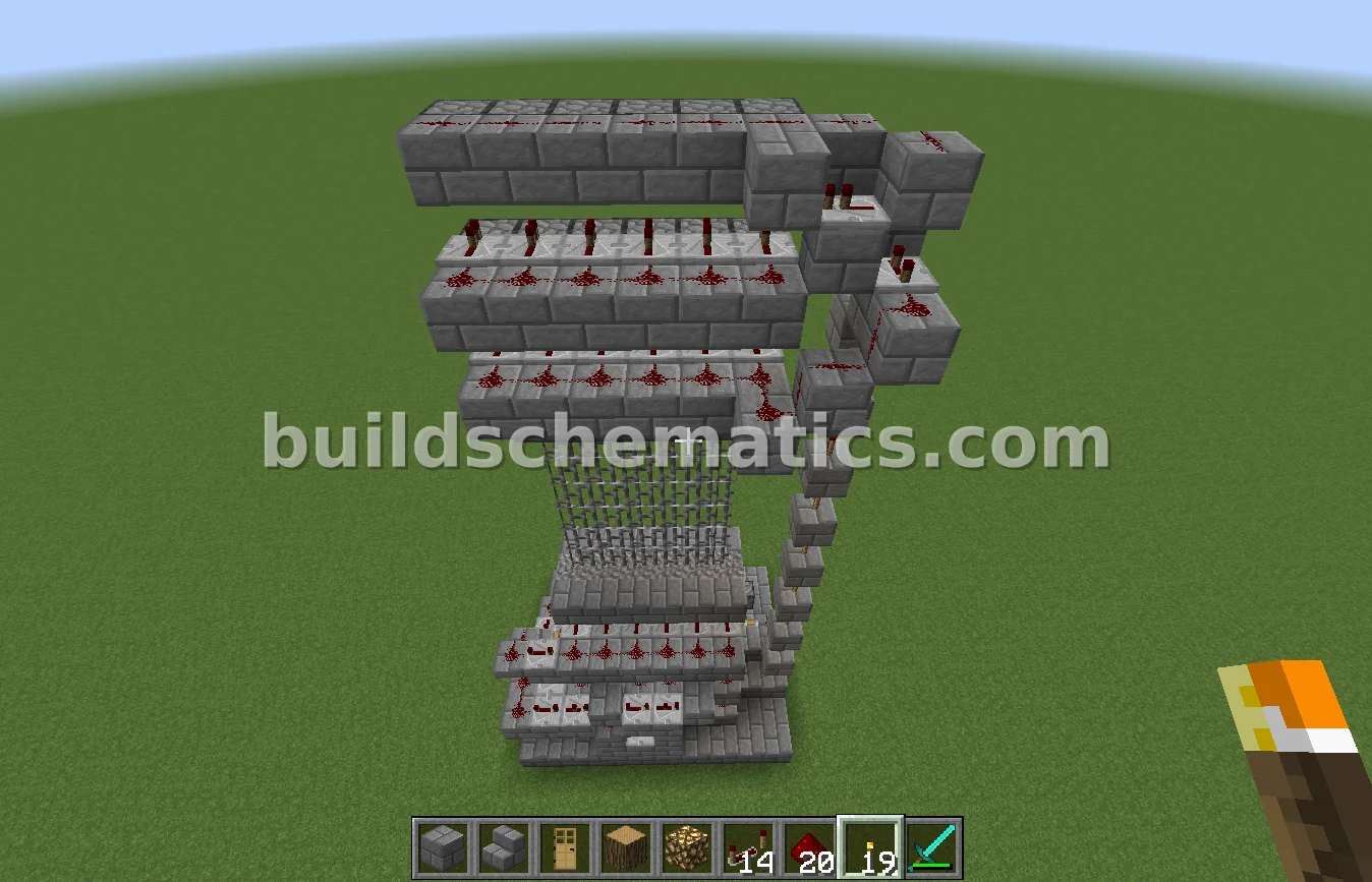 Redstone Castle Gate Mechanism — view 4