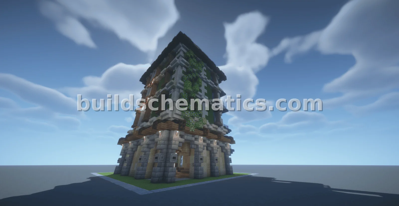 Medieval Stone And Timber Tower — view 2