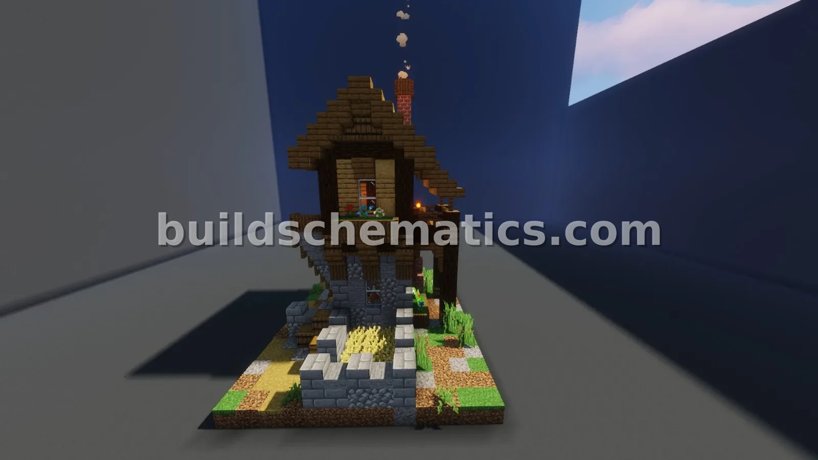 Simple Survival House Schematic — view 3
