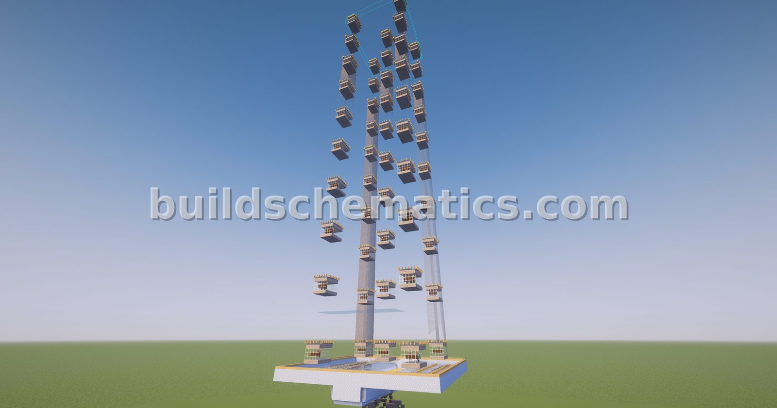 Expandable 60-Module Iron Farm with Auto-Crafting — view 2