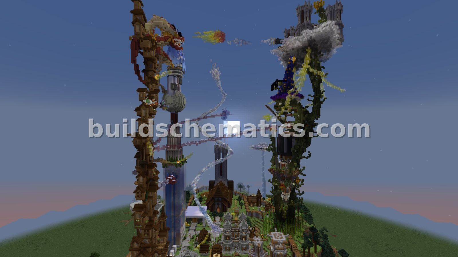 Hermitcraft Tower Battle Recreated