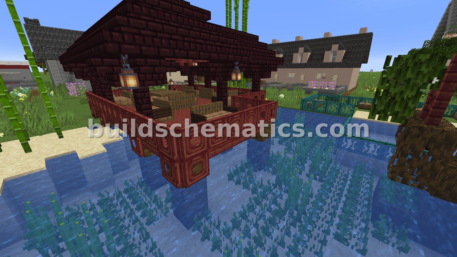 Minecrafty Town Schematic — view 3