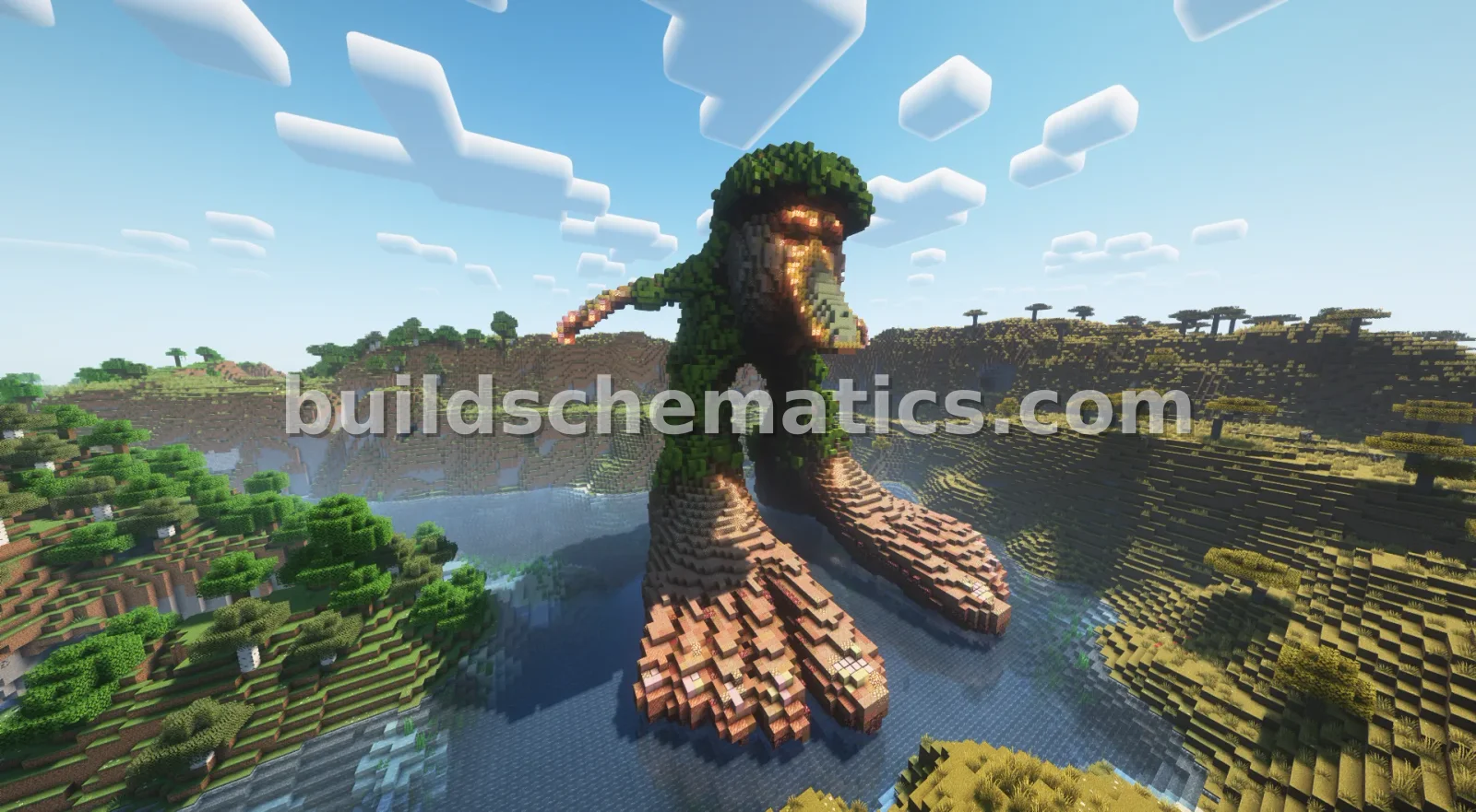 Brr Brr Patapim Statue Minecraft Build — view 3