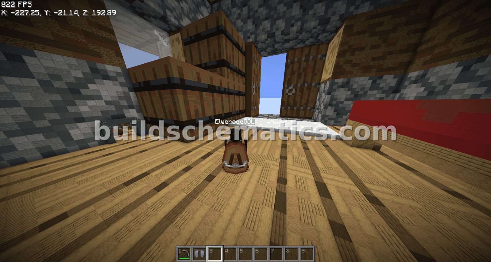Villager House With Secret Base
