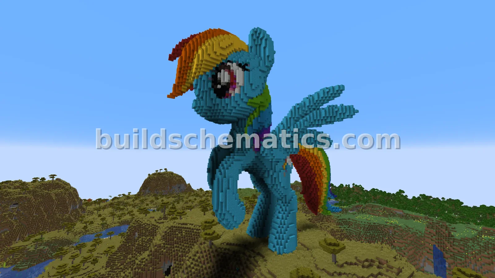 RainbowDash Statue - Minecraft Build