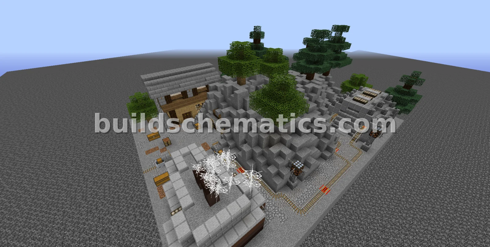 Functional Mine with Smeltery — view 2