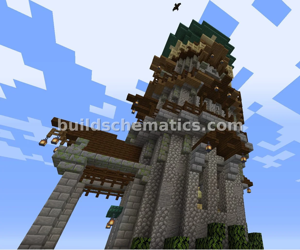 Green Tower Build — view 2