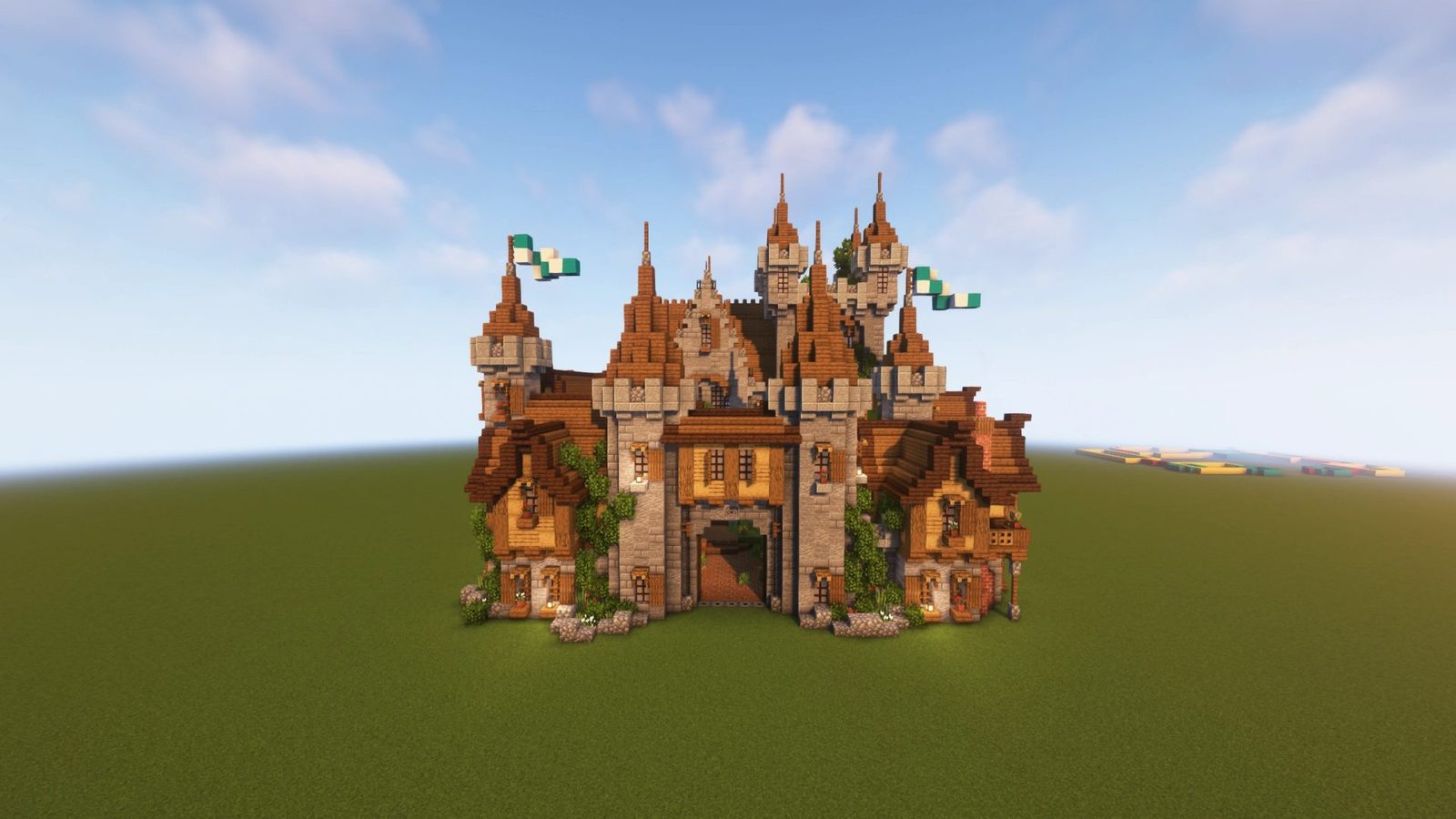 Overgrown Castle With Interior