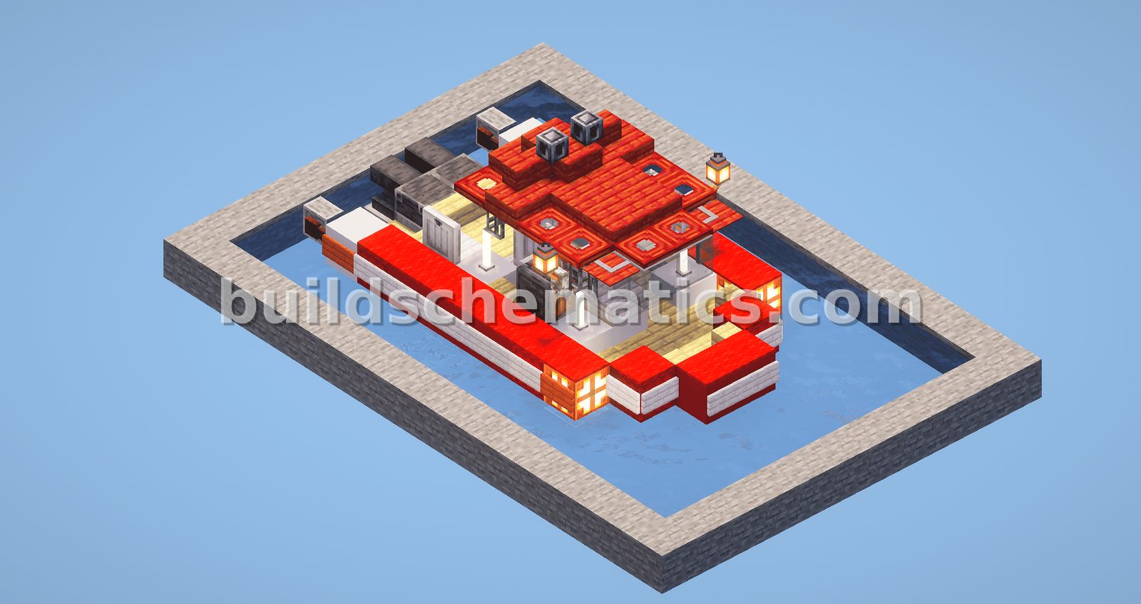 Motorboat Vehicle Schematic