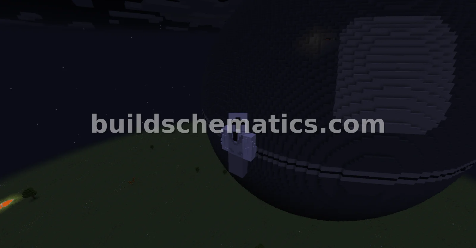 Flying Death Star Structure