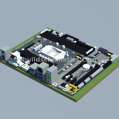 ASRock Z370M-Pro4 Motherboard Pixel Art