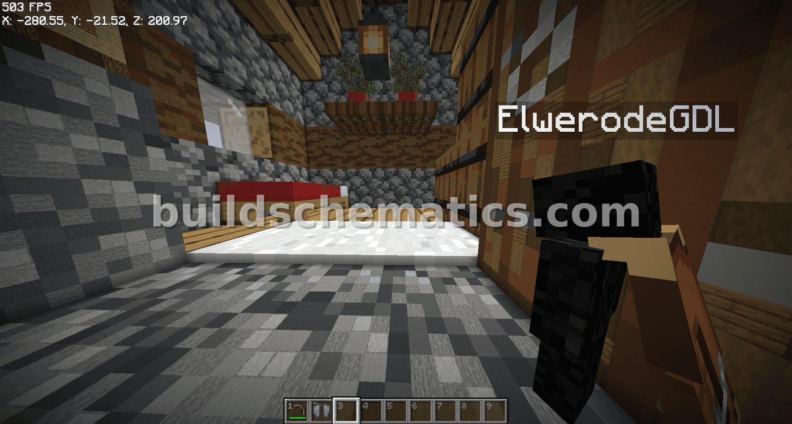Villager House With Secret Base — view 3
