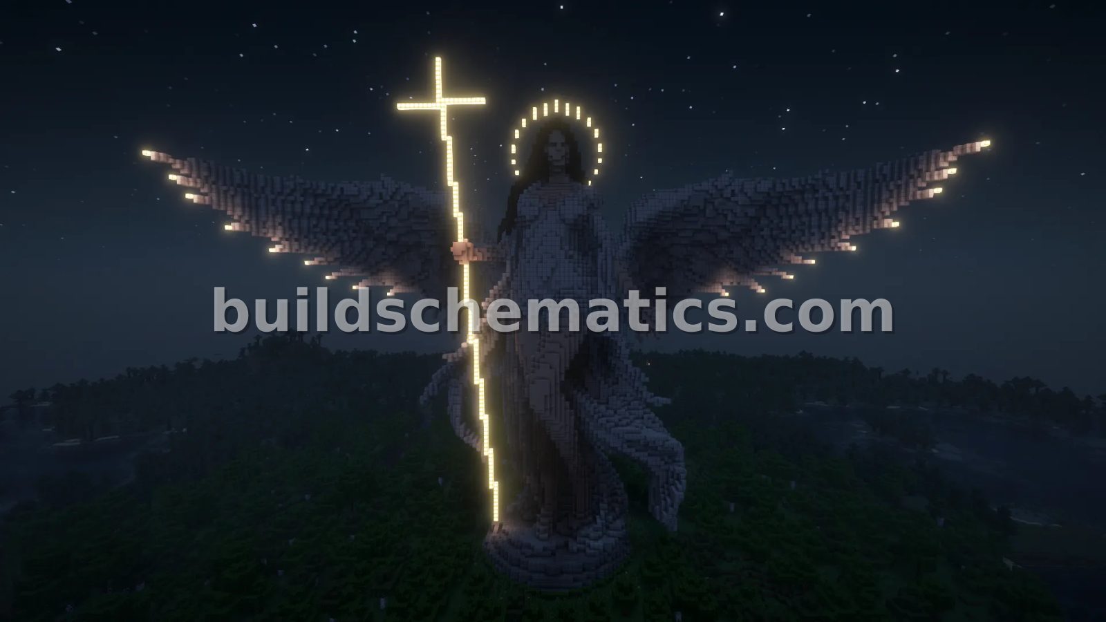 Celestial Sentinel Angel Statue — view 3