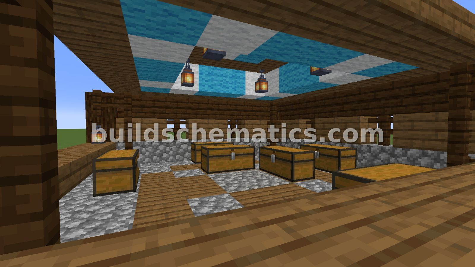 Medieval Fortress Marketplace Structure — view 3